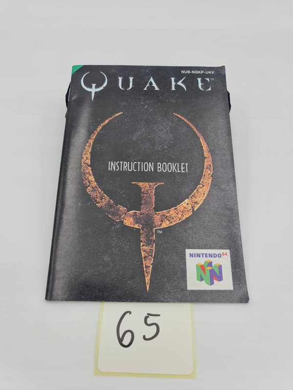 NINTENDO 64 QUAKE CARDBOARD BOX (PAL VERSION)
