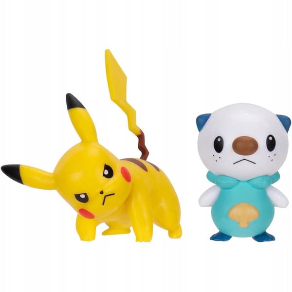 POKEMON Pikachu and Oshawott Battle Figures Set – a 2-pack gift set