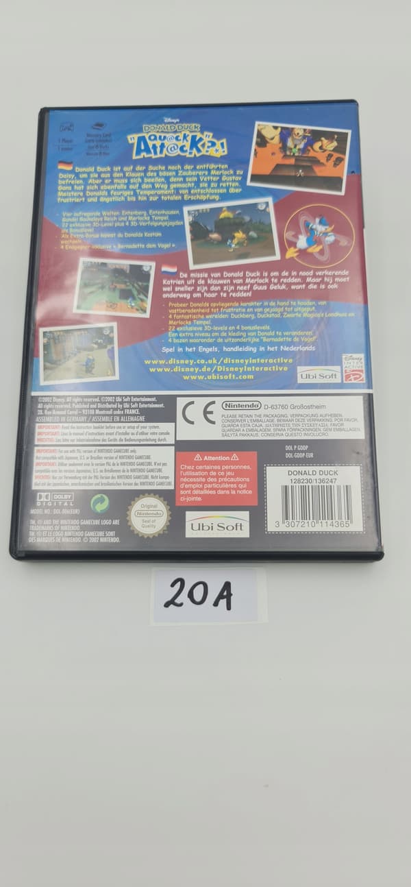 NINTENDO GAMECUBE DONALD DUCK QUACK ATTACK