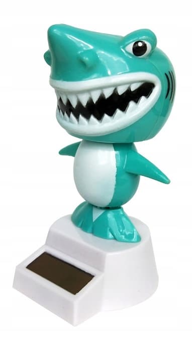 Solar-powered shark wobbler, assorted colours 1001338