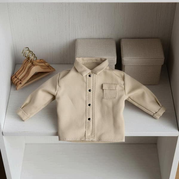 Lalka Long-sleeved shirt, khaki, sizes 1–12