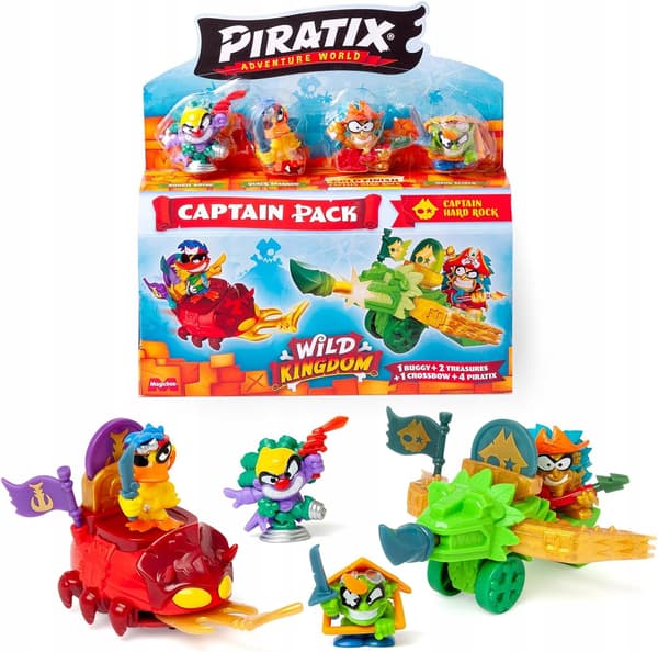 Piratix Wild Kingdom Captain Pack – figurines + accessories, 1 item (assorted)
