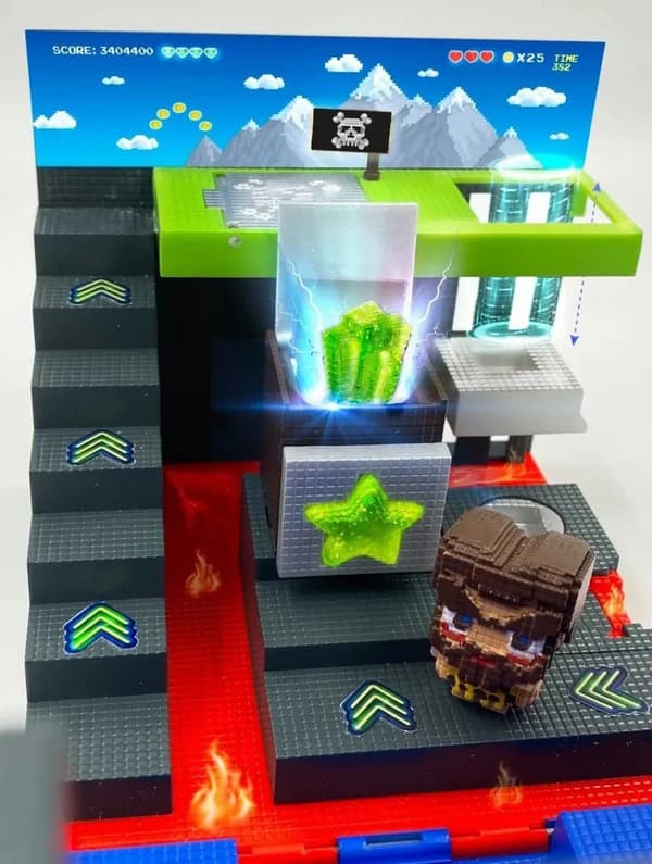 NANO BYTES ARCADE GAME FOLDABLE ARCADE CENTRE WITH FIGURINES – SET FOR CHILDREN