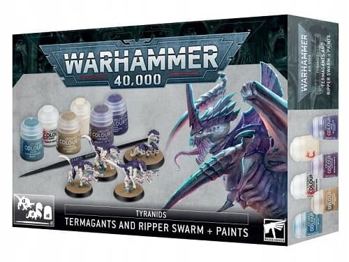 Tyranids: Termagans and Ripper Swarm + paint set