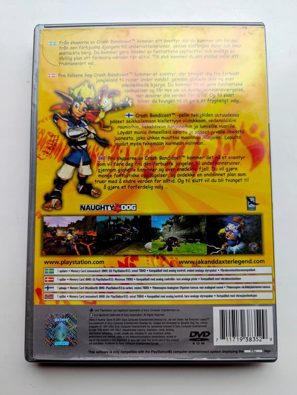 *** JAK AND DAXTER: THE PRECURSOR LEGACY PLAYSTATION 2 PS2 PSX ***