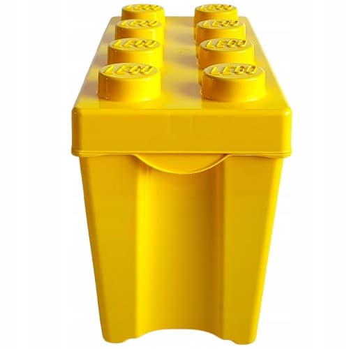 LEGO Brick Box with Lid / Large / Yellow NEW