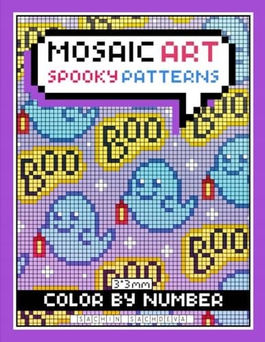 Sachdeva, Sachin Mosaic Art Colour-by-Number: Spooky Patterns Mystery Hallow