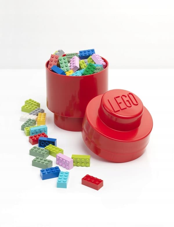 LEGO Storage Brick pen holder, red, for storage