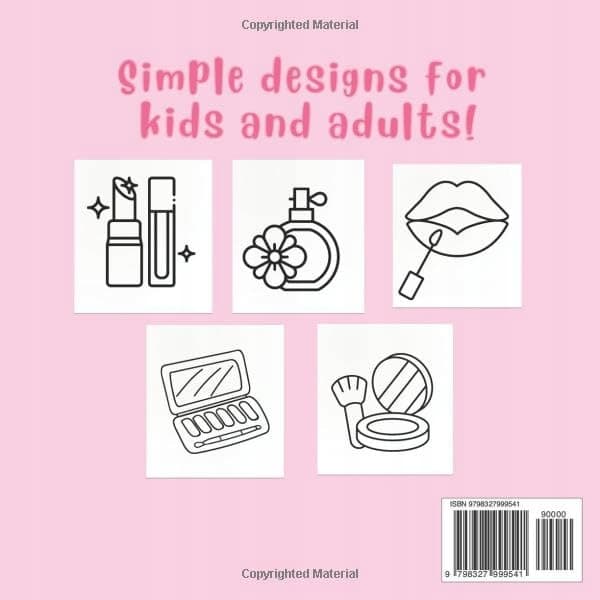 Beauty & Make-up Colouring Book: Bold and Easy