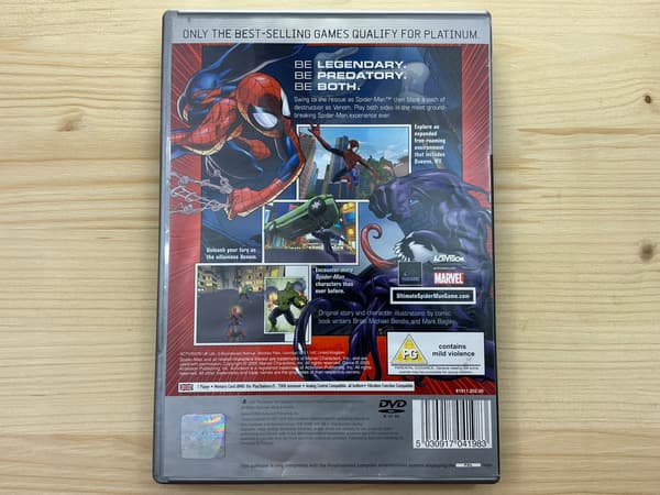 ULTIMATE SPIDER-MAN SPIDER-MAN U disc – very good condition, complete set – PS2