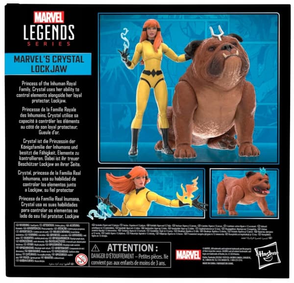 MARVEL LEGENDS CRYSTAL & LOCKJAW DELUXE SET 15 CM TOY GIFT