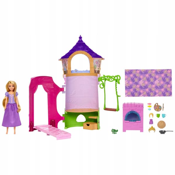 DISNEY Princess Rapunzel Set: TANGLED Tower, 15 Accessories, 3+ HMV99
