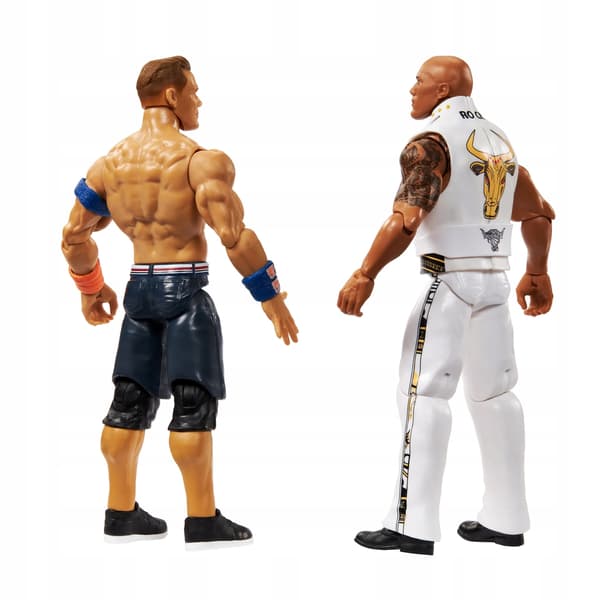 MATTEL WWE Main Event Showdown: The Rock (Final Boss) & John Cena Figures