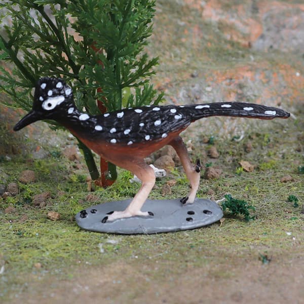 Simulation Pretend figurine Toy Animals Party prop Toy Roadrunner