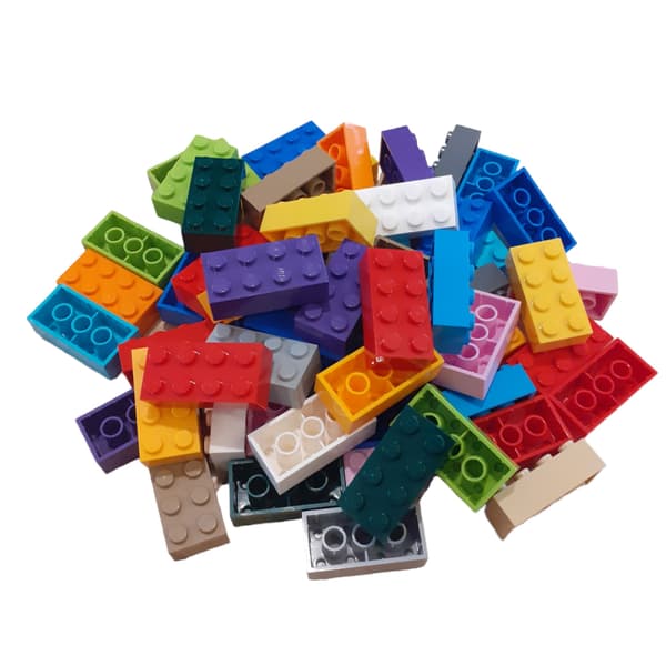 Lego 2x4 Brick Mix – Classic Colours – 50 pieces