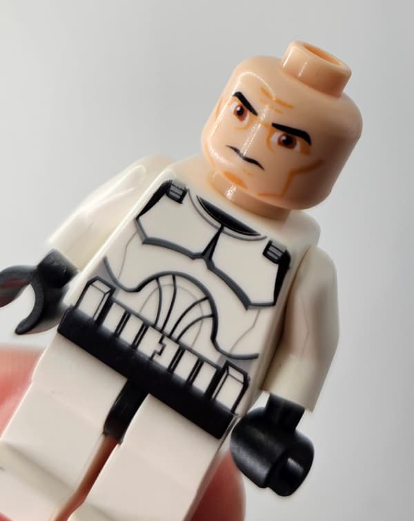 Lego Star Wars minifigure sw0201 Clone Trooper (Phase 1) DEFECT /