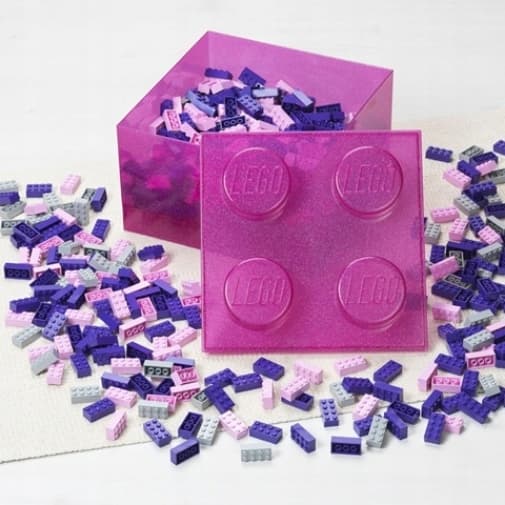 LEGO STORAGE BRICK 4 Studs Brick Storage Box 4+