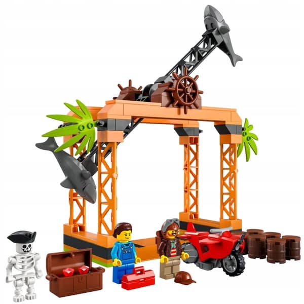 LEGO CITY STUNTZ SET - 60342 - STUNT CHALLENGE - SHARK ATTACK