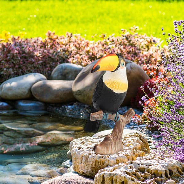 Simulation: Craft Bird Collection – PVC Artificial Birds Perched on a Branch