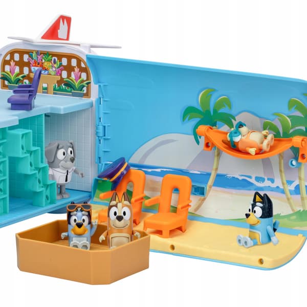 Bluey 3-in-1 Transforming Plane Playset featuring The Heelers, Plane Transforms