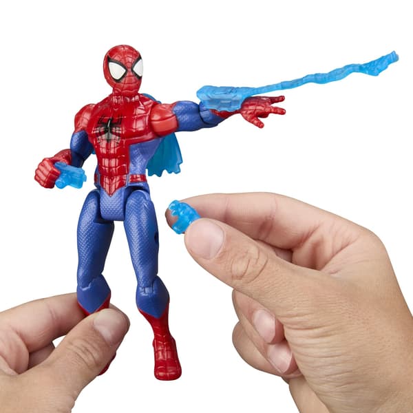 Marvel ActionVerse Spider-Man Figurine, 11.4 cm, with Accessories, for Children