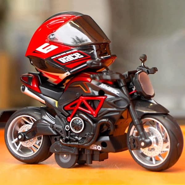 YGCHEN Motorcycle Rider Figurine – Transformable Toy for Children