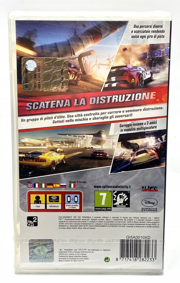 SPLIT/SECOND: VELOCITY | NEW | WRAP-AROUND | PSP