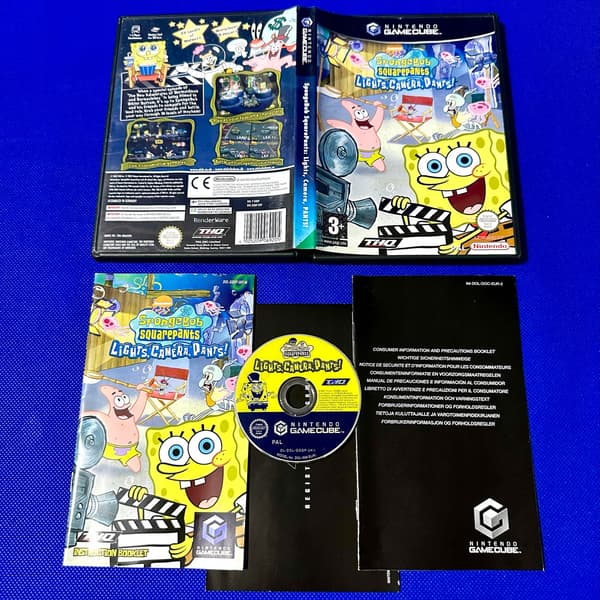 SpongeBob SquarePants: Lights, Camera, PANTS! | NINTENDO GAMECUBE | 3xA