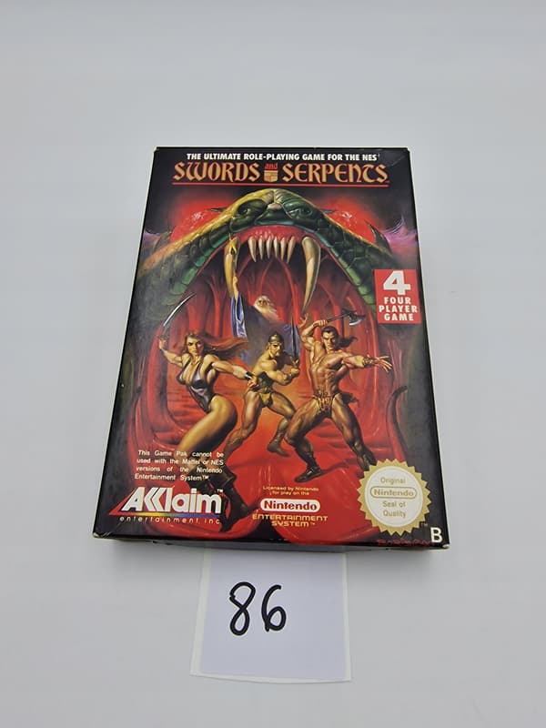 NINTENDO NES SWORDS AND SERPENTS