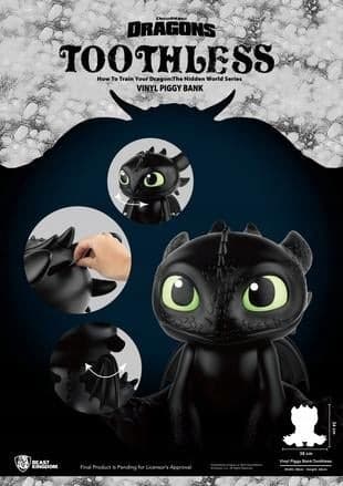 Toothless Money Box – How to Train Your Dragon, 34 cm