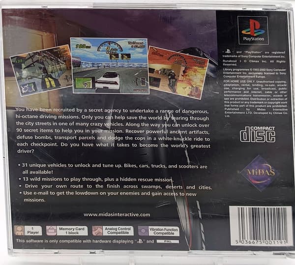 RUNABOUT 2 for PlayStation (PSX) – boxed
