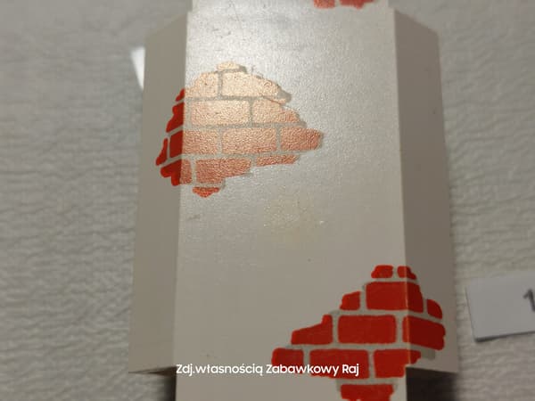 LEGO 2345pb02 Corner panel with red brick