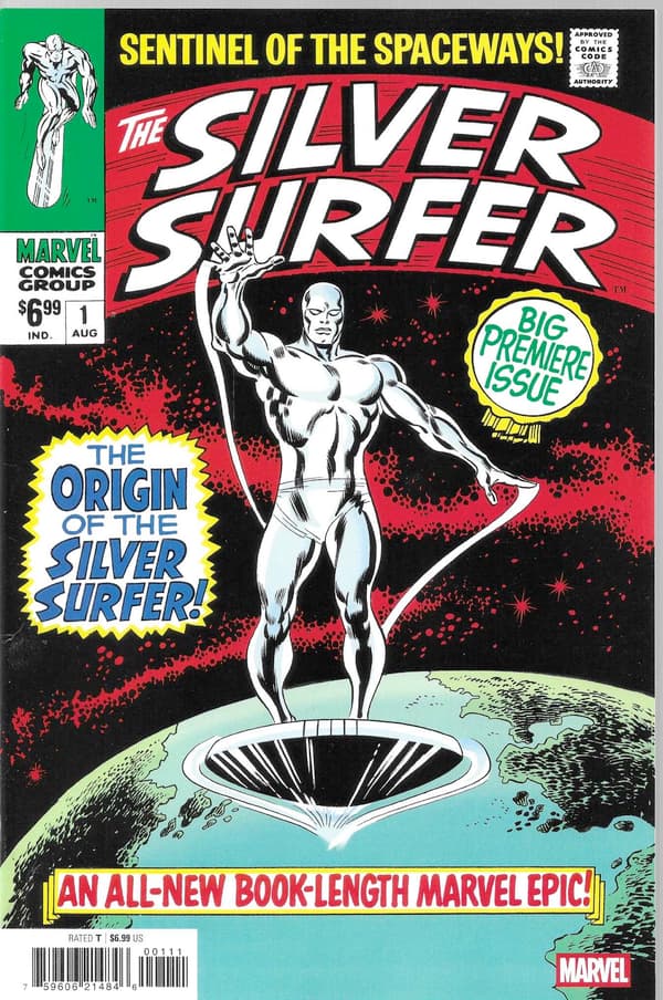 Marvel Silver Surfer No. 1 Facsimile Edition Comic Book 2026 (English) KEY