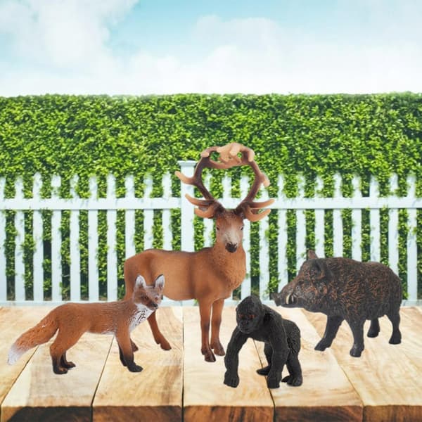 Plastic figurines – Painted educational set: Elephant (animal model B)