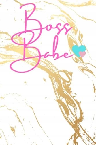 Boss Babe Notebook: Gold marbled Boss Babe journal