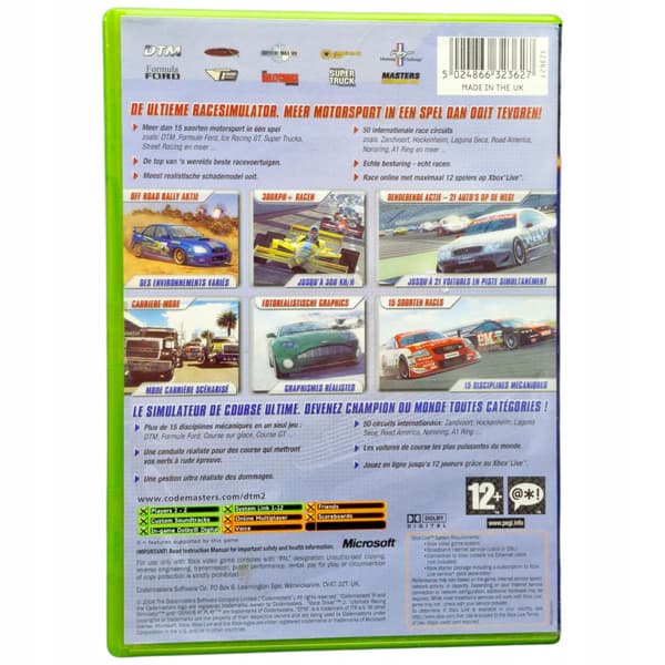 DTM RACE DRIVER 2 game for Microsoft Xbox Classic #2