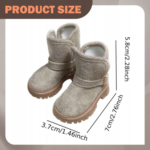 1/4 scale figure: Women's Snow Boots Action Figures – Khaki Boots