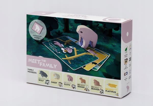 HalfToys Magnetic Fold-out Sloth with a book
