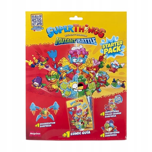 SUPERTHINGS MUTANT BATTLE KIDS 2 TOUCHDOWN & SANDY SUMMER FIGURES + BONUS