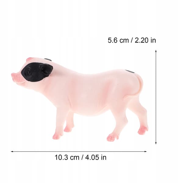 PLASTIC PIG FIGURINE – REALISTIC APPEARANCE AND DURABILITY