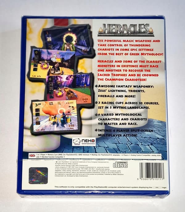Heracles Chariot Racing PS2 game – NEW – SEALED –