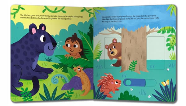 MY FIRST PULL-THE-TAB FAIRY TALE: THE JUNGLE BOOK - Auzou (BOOK)