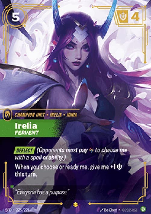 Riftbound SFD Irelia, Fervent