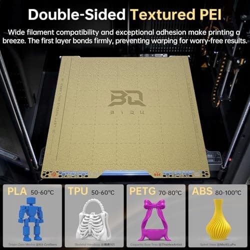 PEI BUILD PLATE FOR THE BAMBU LAB H2C PRINTER, TEXTURED ON BOTH SIDES