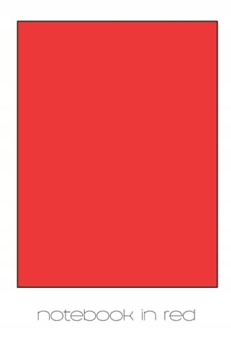 Red notebook: 6"x9" college-ruled, 120-page notebook