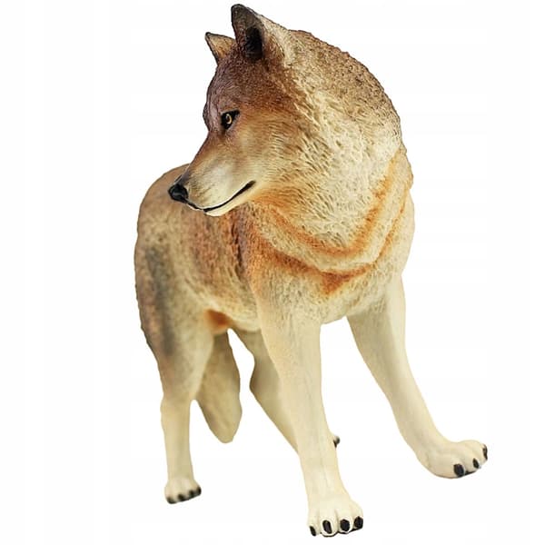 PLASTIC WOLF DECORATION WITH PRECISE WORKMANSHIP