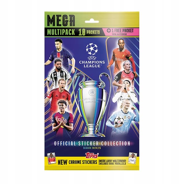 UEFA CHAMPIONS LEAGUE STICKER 2024/2025 MEGA MULTIPACK – 11 PACKETS