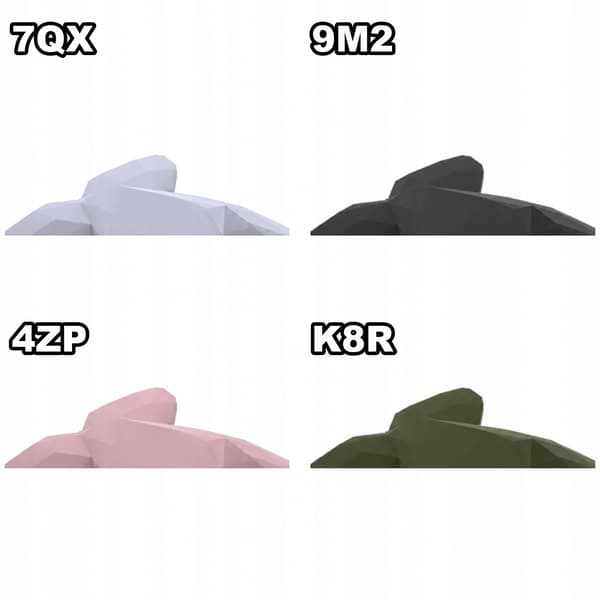 LOW-POLY WHALE FIGURINE – HOME DECOR FOR A SHELF – MANY COLOURS AVAILABLE