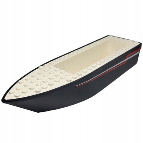 LEGO Boat / Boat Hull 24 x 6 x 3 bfloat1c01pb01 Black / Black Second-hand
