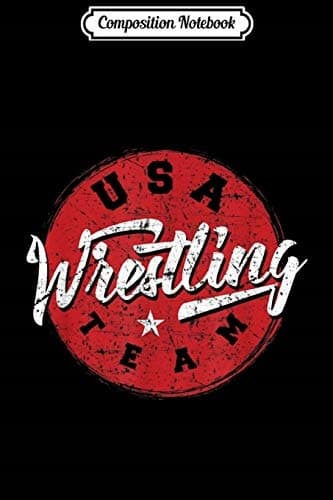 Composition Notebook: USA Wrestling Team. Equipment for Wrestling Training